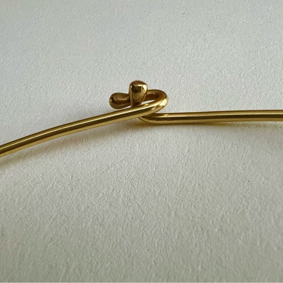 14k gold James Avery collet hook-on necklace & garnet heart pendant both retired - Picture 7 of 15